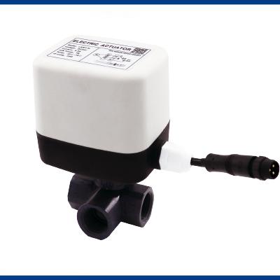 PVC three-way ball valve (L type)